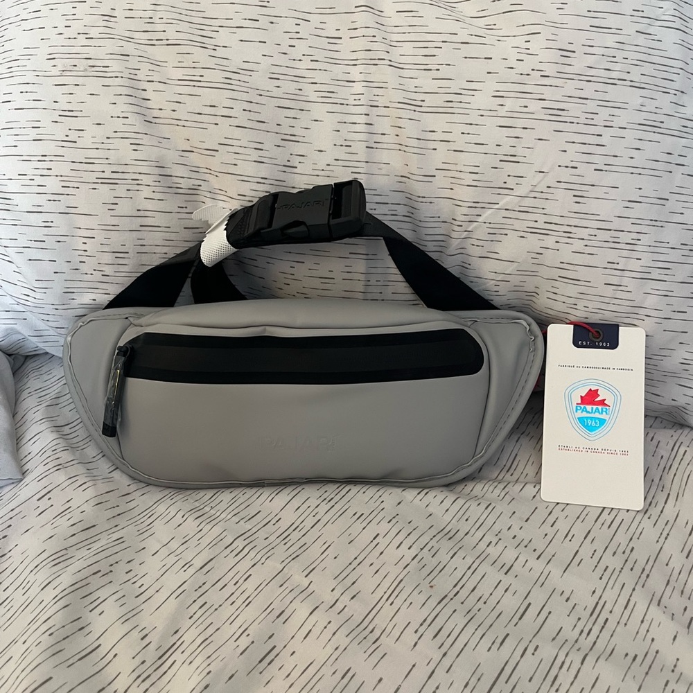 Pajar Light Gray Belt Bag $48 MSRP